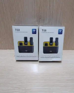 T68 Wireless Dual Lavalier Microphone - Professional Recording