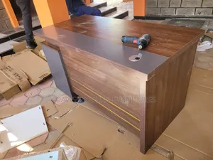 Executive Office Table - Walnut & Grey 1.4m