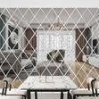 Diamond Acrylic Wall Mirrors - Vipande 36 Peel & Stick - 1