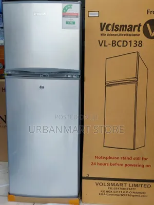 Volsmart 138L Top Freezer Double Door Refrigerator