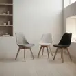 Viti vya Kisasa vya Eames vya Chakula (Set ya 4) - 1