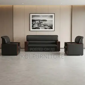 Executive 5-Seater Leather Sofa Set