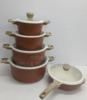 Uakeen Premium Nonstick Cookware Set yenye Mirror Lid