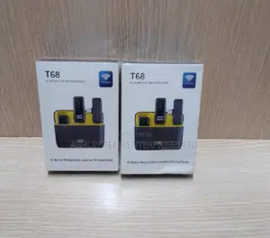 T68 Dual Wireless Lapel Microphone - Crystal Clear Audio