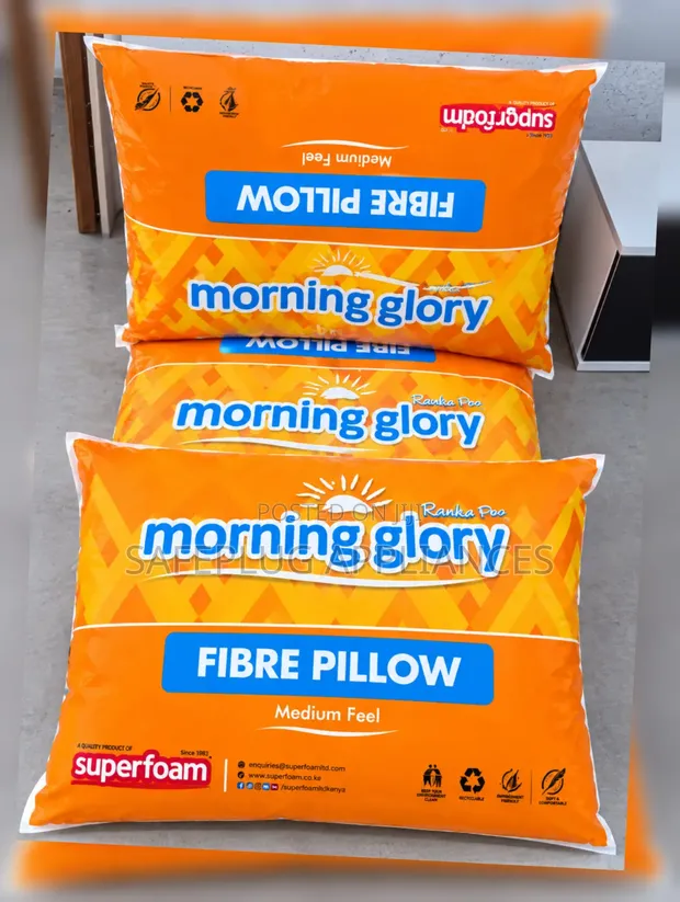 Morning Glory Fibre Pillow - Soft & Comfortable - 1