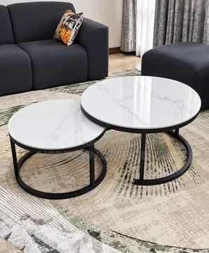 Meza ya Kahawa ya Marumaru ya Kisasa