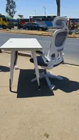 Simple Modern Office Desk with Ergonomic Chair - 1