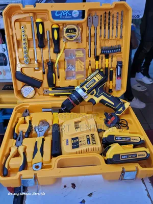 Dewalt Cordless Drill Set 48V Metal Chuck