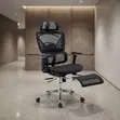 Orthopedic High Backrest Executive Office Chair with Footrest - 1