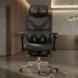 Orthopedic High Backrest Executive Office Chair with Footrest - 2