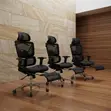 Orthopedic High Backrest Executive Office Chair with Footrest - 5
