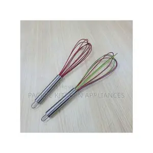 Whisk ya Silicone na Chuma cha Kutuliza