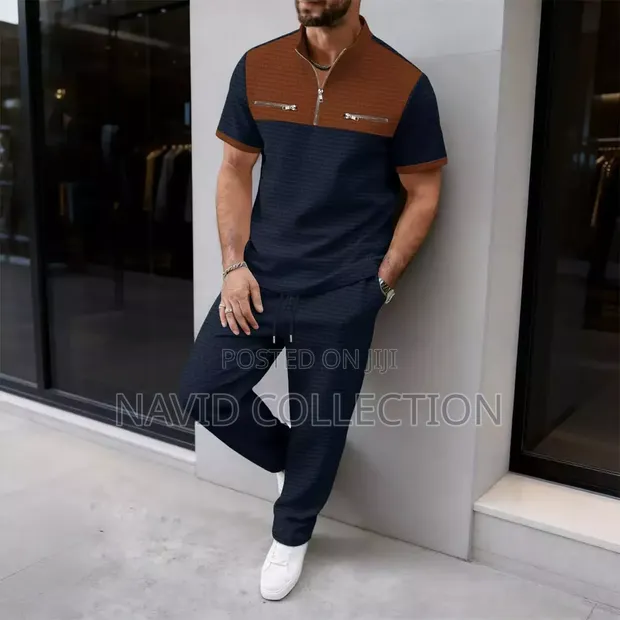 Men's Soft Breathable Fabric Tracksuit - 1