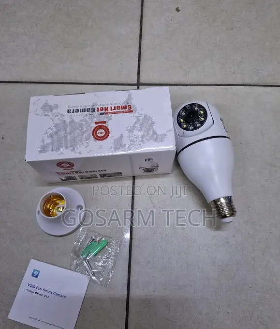 V380 Pro WiFi Light Bulb PTZ Camera 1080P HD - 1