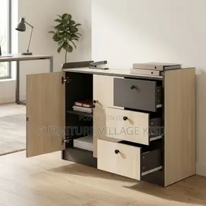 Credenza ya Ofisi ya Kisasa yenye Compartments 3