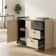 Credenza ya Ofisi ya Kisasa yenye Compartments 3 - 1