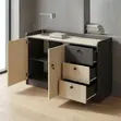 Credenza ya Ofisi ya Kisasa yenye Compartments 3 - 4