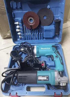 Makita Grinder-Drill Combo na Diski 4" za Kukata na Kusaga, Vifaa vya Kuchimba