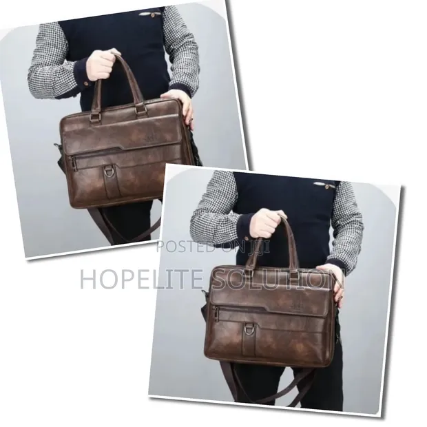 Business Laptop Bag - Dark Brown - 1
