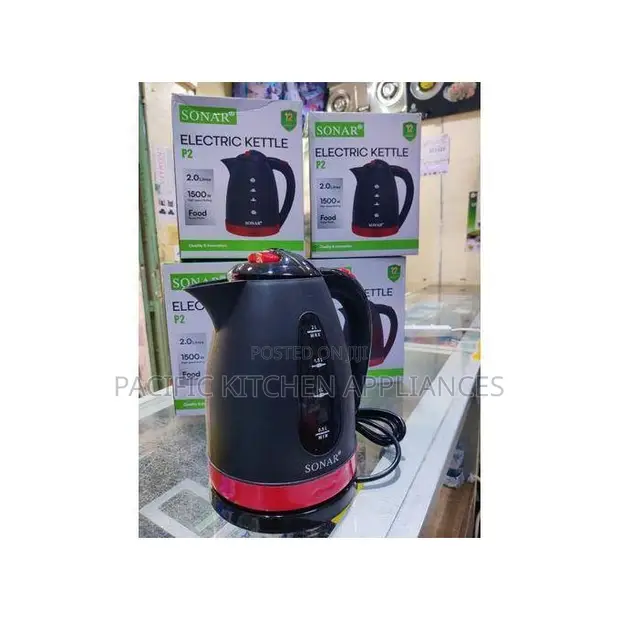 Sonar 2L Cordless Electric Kettle, 1500W - 1