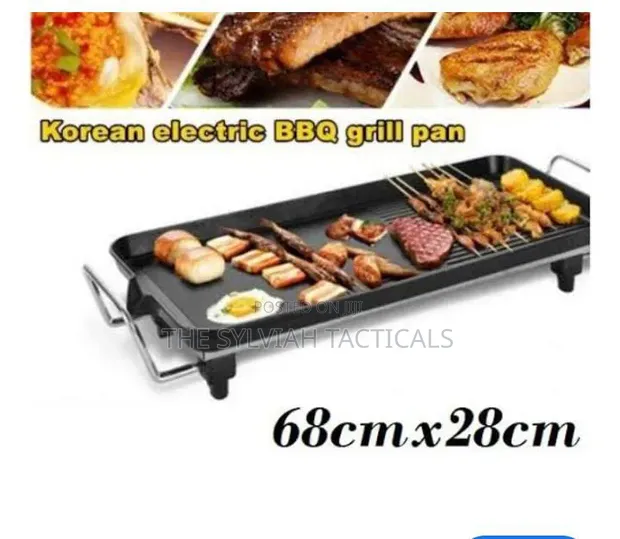 Electric BBQ Grill Pan Baking Tray 68x28cm - 1