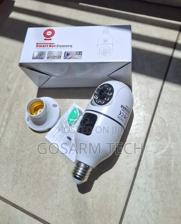 Kamera ya Bulb yenye Dual Lens Full-Color Night Vision Wireless - 1