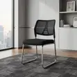 Stackable Mesh Visitor Office Chair - Black - 4