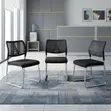 Stackable Mesh Visitor Office Chair - Black - 5