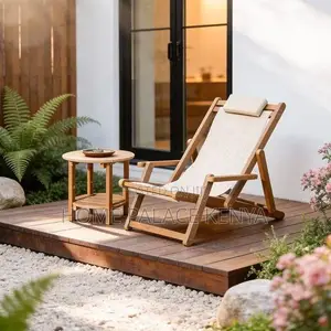 Kiti cha Sun Lounger cha Kifahari kwa Patio na Poolside