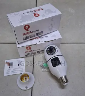 Wireless WiFi Indoor Camera - Dual Lens Light Bulb