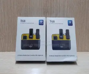 T68 Professional Wireless Dual Microphone for Video Recording