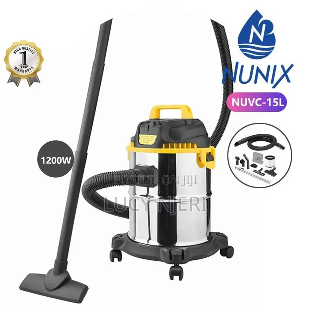 Nunix Vacuum Cleaner ya Wet & Dry (NUVC-15L) - 1