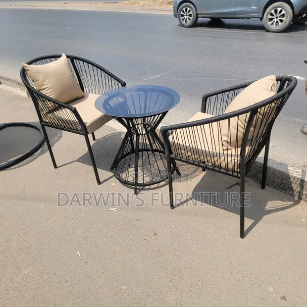 Boss Office Products Meza ya Balcony na Viti 2 - 1