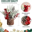 Tabletop Mini Christmas Tree Stump Decoration - 4