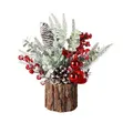 Tabletop Mini Christmas Tree Stump Decoration - 5
