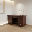 120cm Executive Mahogany Home Office Desk - 2