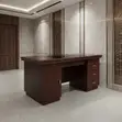 120cm Executive Mahogany Home Office Desk - 5