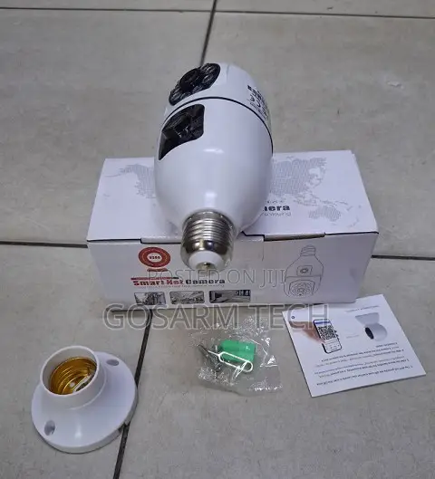 Indoor Dual Lens Wireless WiFi Bulb Camera V380Pro - 1