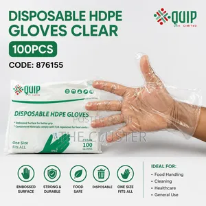 Disposable HDPE Kitchen Gloves (100PCS)