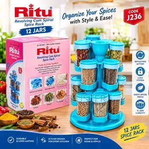 Ritu Revolving Spice Rack (12 Jars)