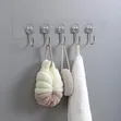 5-in-1 Strong Adhesive Wall Hooks - Transparent - 1