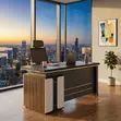1.2m Home Writing Desk - Gray - 5