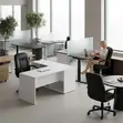 Black Leather Secretary Chair - 2