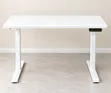 Modern White Electric Height-Adjustable Standing Desk - 2