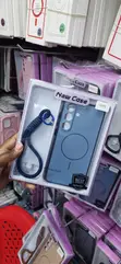 Kesi ya Bluu ya Magnetic na Lanyard ya Mkono kwa Samsung Galaxy S25 FE - 2