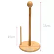 Bamboo Wood Vertical Tissue Holder - 5
