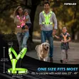 LED Reflective Vest with Rechargeable Lights - 3