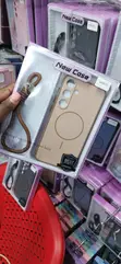 Brown MagSafe Case with Lanyard for Samsung Galaxy S24 Plus - 2