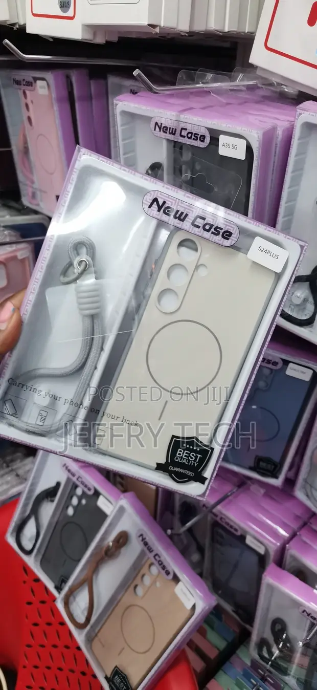 Matte MagSafe Case with Hand Strap for Samsung Galaxy S24 Plus - 1