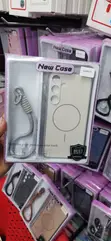 Matte MagSafe Case with Hand Strap for Samsung Galaxy S24 Plus - 2